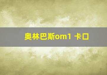 奥林巴斯om1 卡口